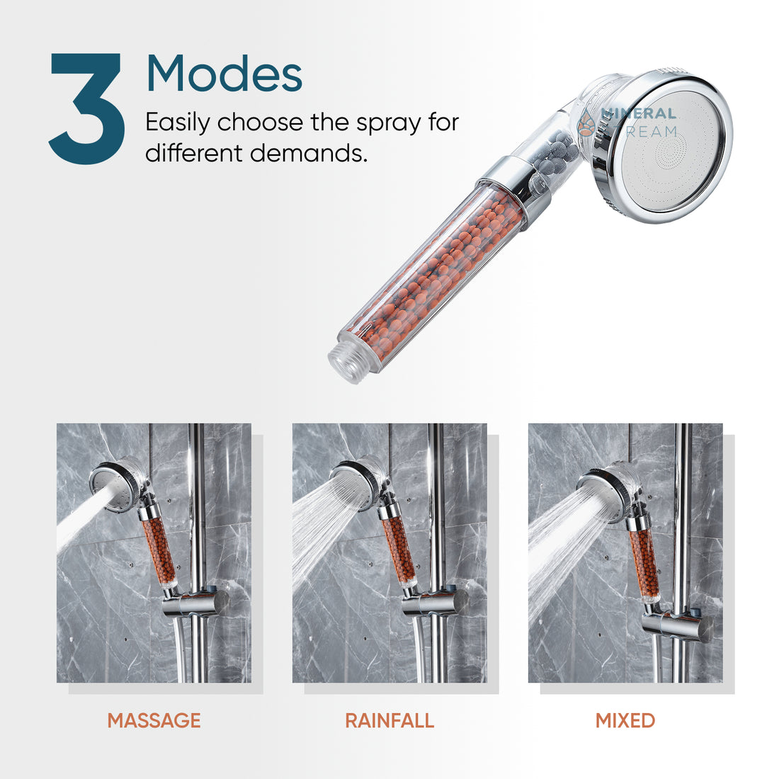 MineralStream™ Ionic Shower Head
