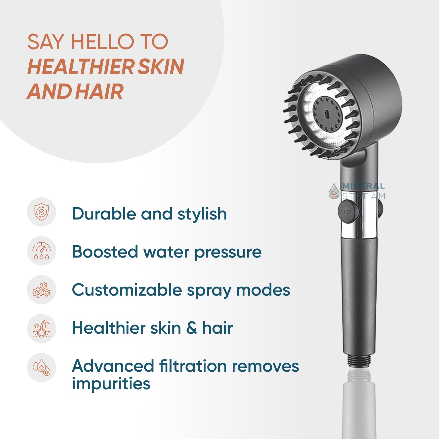 Sistem de duș dual de masaj dual de duș final