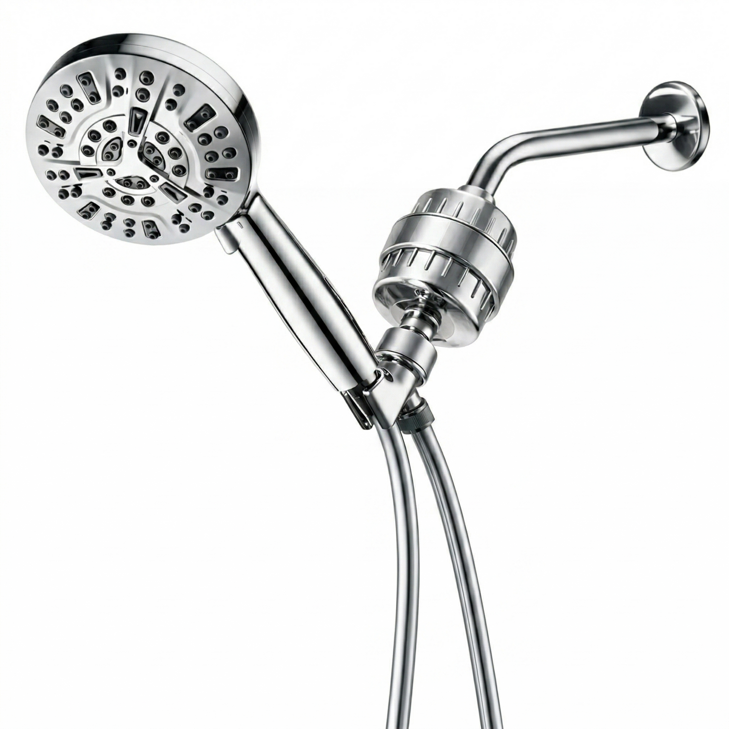 Luxe 10 Mode Showerhead Complete Shower Kit