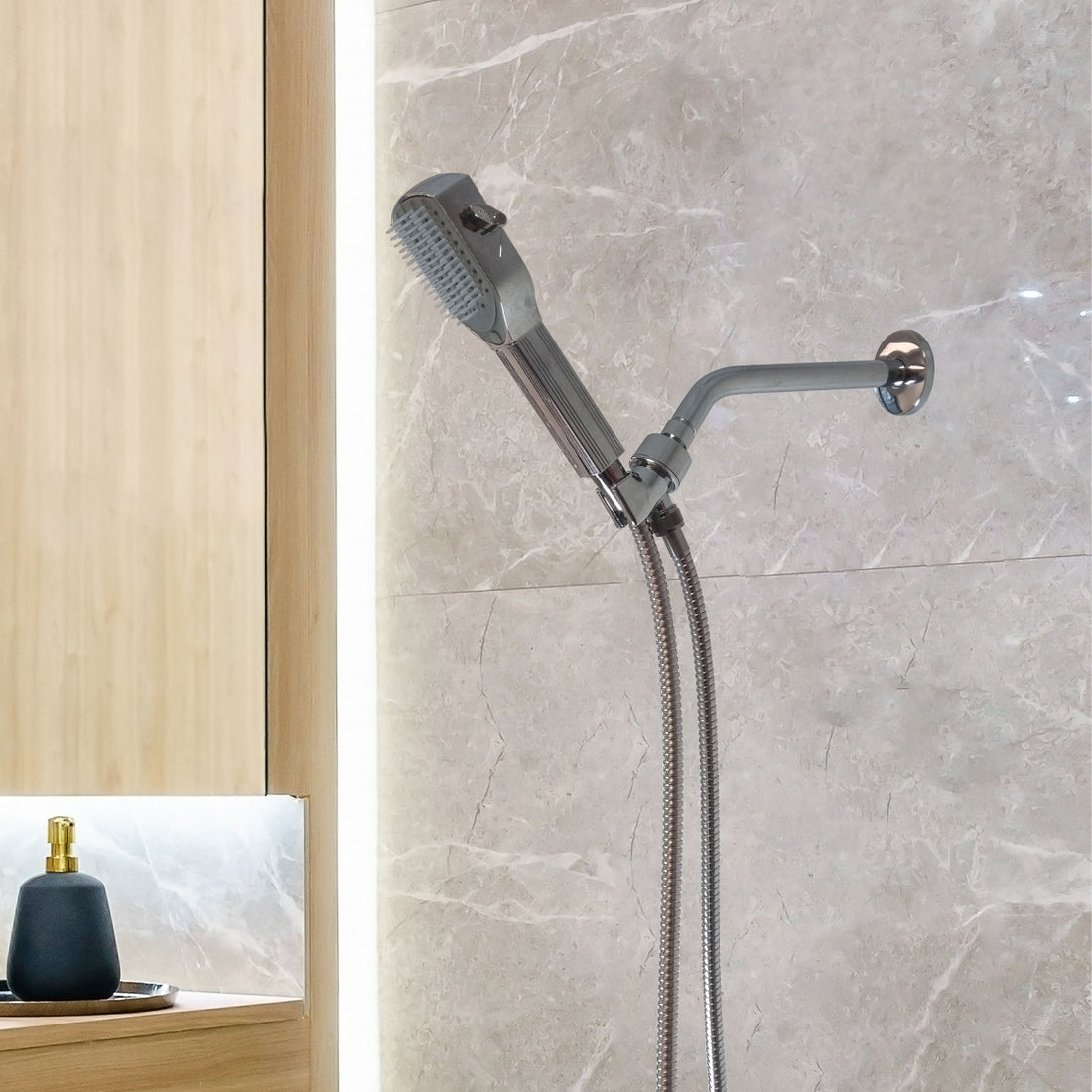 Set esențial de duș de duș cu pieptene Detagler