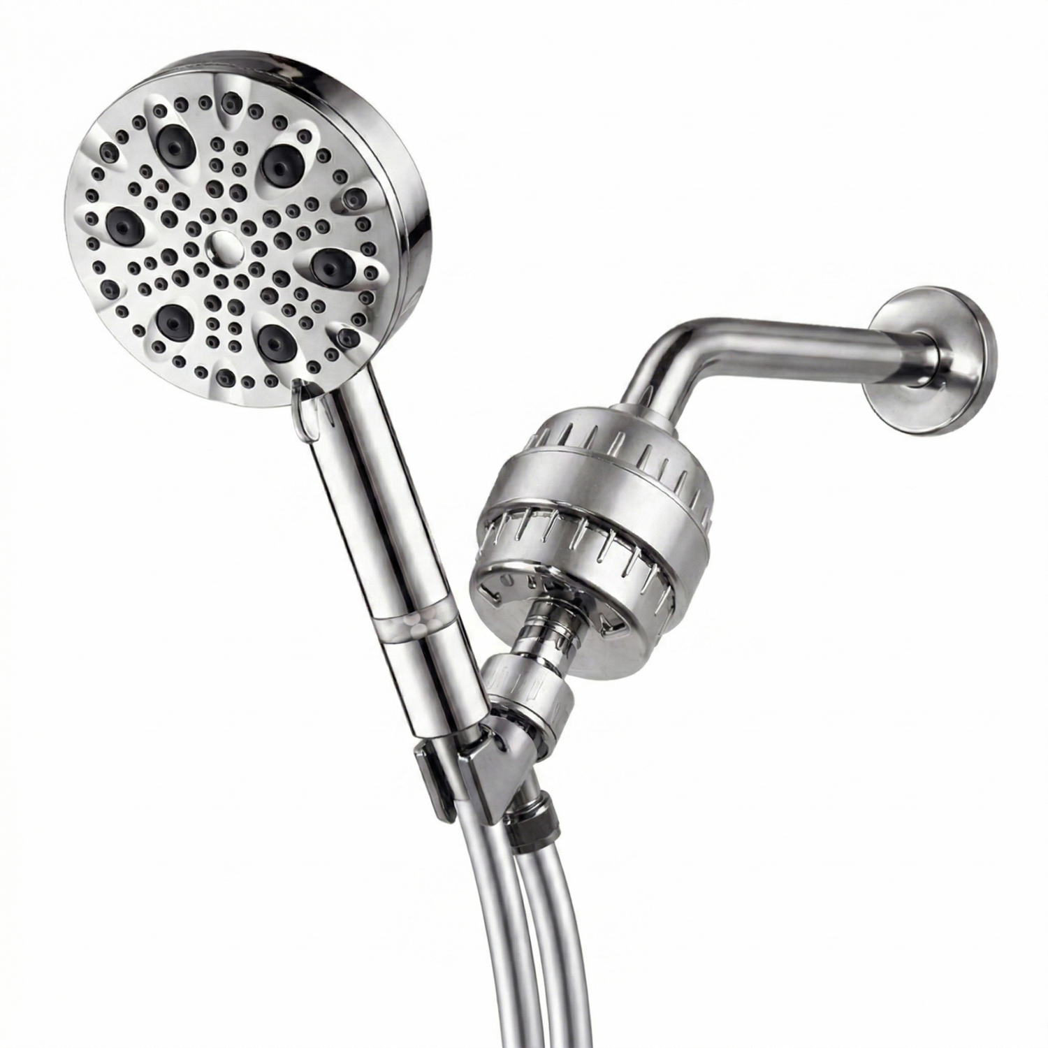 Luxe 9 Mode Showerhead Complete Shower Kit