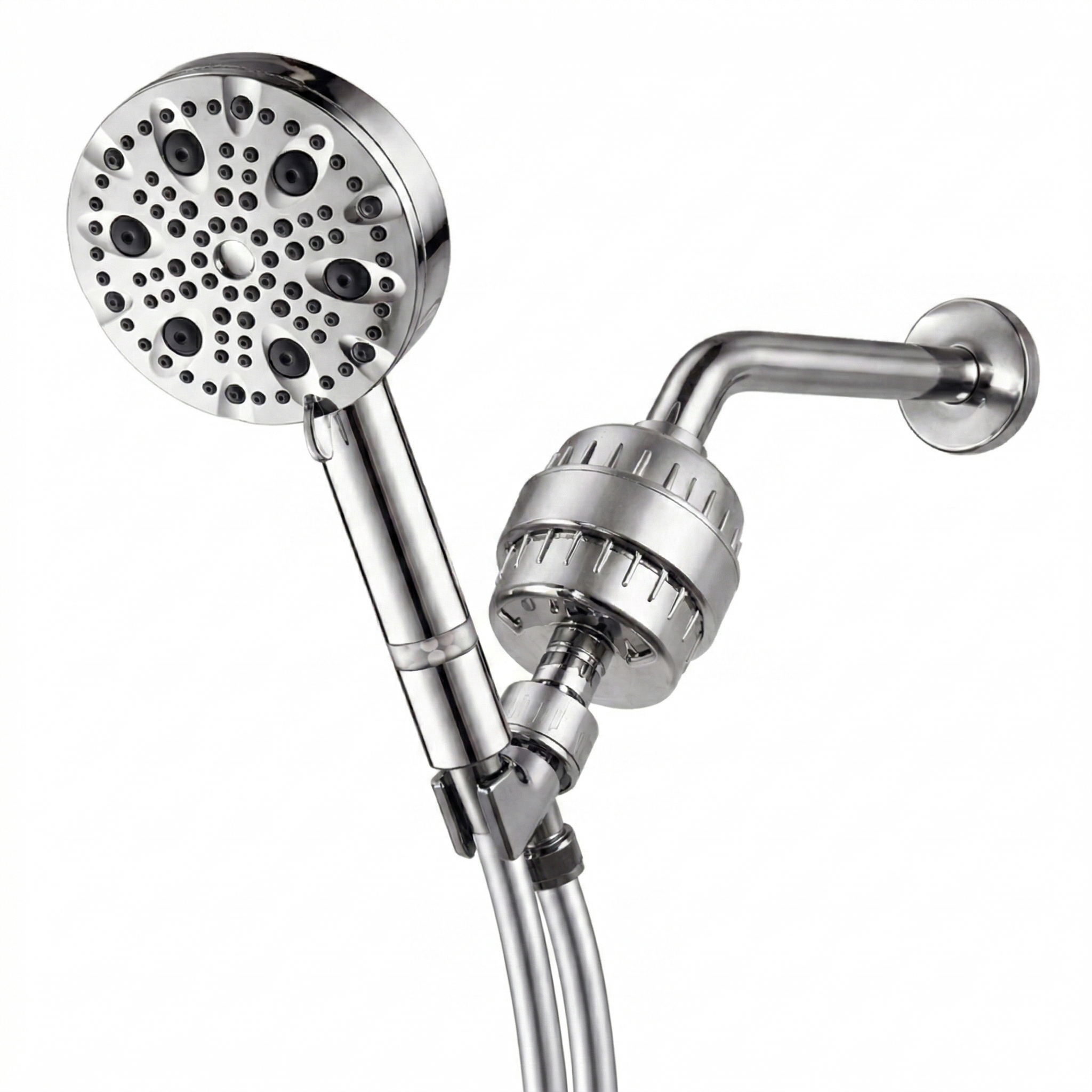Luxe 9 Mode Showerhead Complete Shower Kit