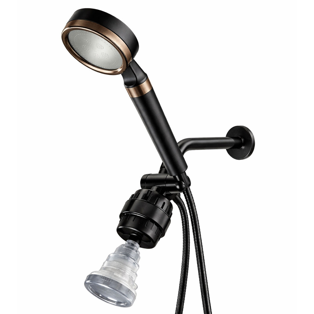 Mineralstream ™ Black - Sistem de duș cu vitamina C dublă